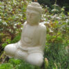 Small Buddha Garden Stone Statue Pale