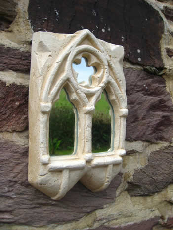 Small Gothic Mirror Pale
