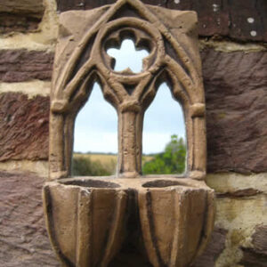 Small Gothic Sconce Candle Holder Dark