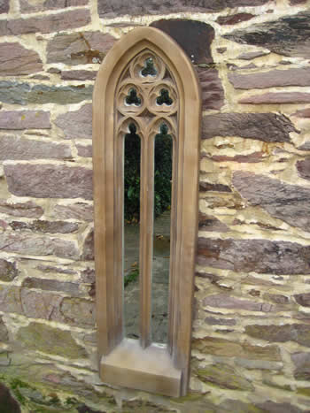 Tall Gothic Churchwindow Mirror Dark