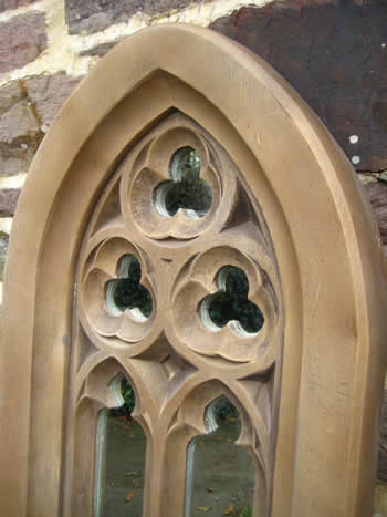 Tall Gothic Ornamental Church Mirror Dark