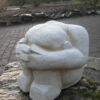 Derain Cubist Crouching Man Sculpture Pale