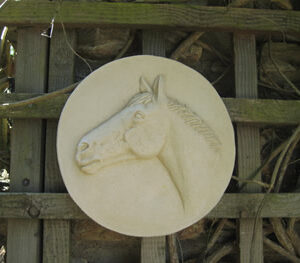 European Horse Sculpture For Gate Posts