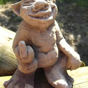 Finger Troll stone garden ornament 